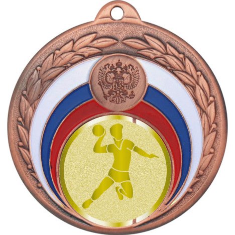 медаль №981-196 (гандбол, диаметр 50 мм (медаль цвет бронза плюс жетон для вклейки) место для вставок: обратная сторона диаметр 45 мм) медаль №981-196 (гандбол, диаметр 50 мм (медаль цвет бронза плюс жетон для вклейки) место для вставок: обратная сторона диаметр 45 мм)