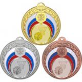 Комплект медалей №982-196 (Баскетбол, диаметр 50 мм (Три медали плюс три жетона для вклейки) Место для вставок: обратная сторона диаметр 45 мм)