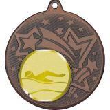 Медаль №985-1274 (Плавание, диаметр 45 мм (Медаль цвет бронза плюс жетон для вклейки) Место для вставок: обратная сторона диаметр 40 мм)