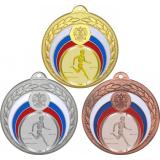 Комплект медалей №989-196 (Бег, диаметр 50 мм (Три медали плюс три жетона для вклейки) Место для вставок: обратная сторона диаметр 45 мм)
