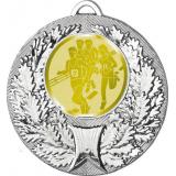 Медаль №995-192 (Бег, диаметр 50 мм (Медаль цвет серебро плюс жетон для вклейки) Место для вставок: обратная сторона диаметр 45 мм)
