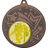 Медаль №995-1274 (Бег, диаметр 45 мм (Медаль цвет бронза плюс жетон для вклейки) Место для вставок: обратная сторона диаметр 40 мм)
