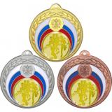 Комплект медалей №995-196 (Бег, диаметр 50 мм (Три медали плюс три жетона для вклейки) Место для вставок: обратная сторона диаметр 45 мм)