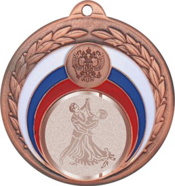 Медаль №998-196 (Танцы, диаметр 50 мм (Медаль цвет бронза плюс жетон для вклейки) Место для вставок: обратная сторона диаметр 45 мм)