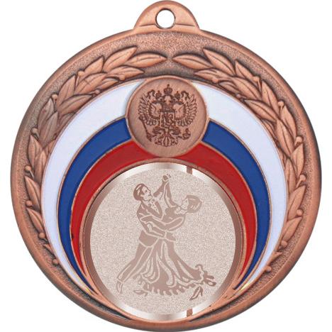 Медаль №998-196 (Танцы, диаметр 50 мм (Медаль цвет бронза плюс жетон для вклейки) Место для вставок: обратная сторона диаметр 45 мм)