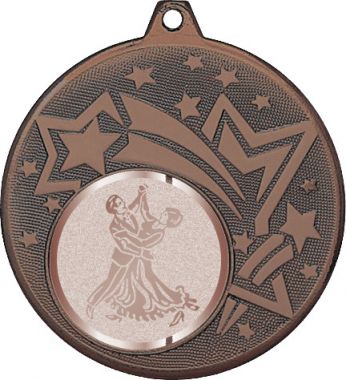Медаль №998-1274 (Танцы, диаметр 45 мм (Медаль цвет бронза плюс жетон для вклейки) Место для вставок: обратная сторона диаметр 40 мм)