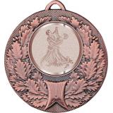 Медаль №998-192 (Танцы, диаметр 50 мм (Медаль цвет бронза плюс жетон для вклейки) Место для вставок: обратная сторона диаметр 45 мм)