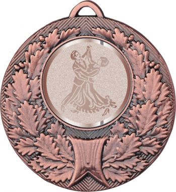 Медаль №998-192 (Танцы, диаметр 50 мм (Медаль цвет бронза плюс жетон для вклейки) Место для вставок: обратная сторона диаметр 45 мм)