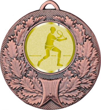 Медаль №999-192 (Большой теннис, диаметр 50 мм (Медаль цвет бронза плюс жетон для вклейки) Место для вставок: обратная сторона диаметр 45 мм)