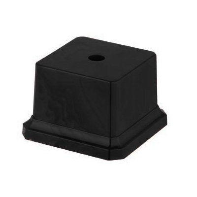 Цоколь BS 001/BL D (пластик черный, 100х100х65 мм)